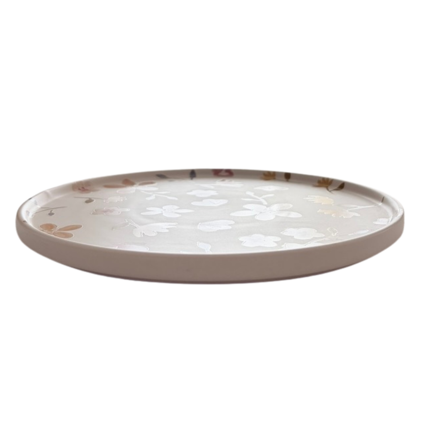 Primavera Plate Set of 4 | Hand-Painted Botanical Ceramic Plates | Spring Tableware