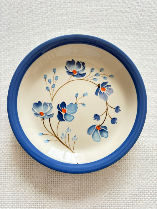 Iris Plate Set Of 4 | Hand-Painted Floral Ceramic Plate | Artisan Tableware