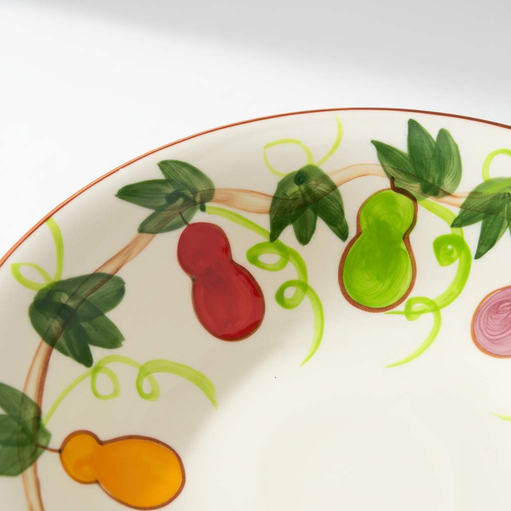 Valentina Bowl Set of 4 | Hand-Painted Floral Ceramic Bowl | Artisan Tableware