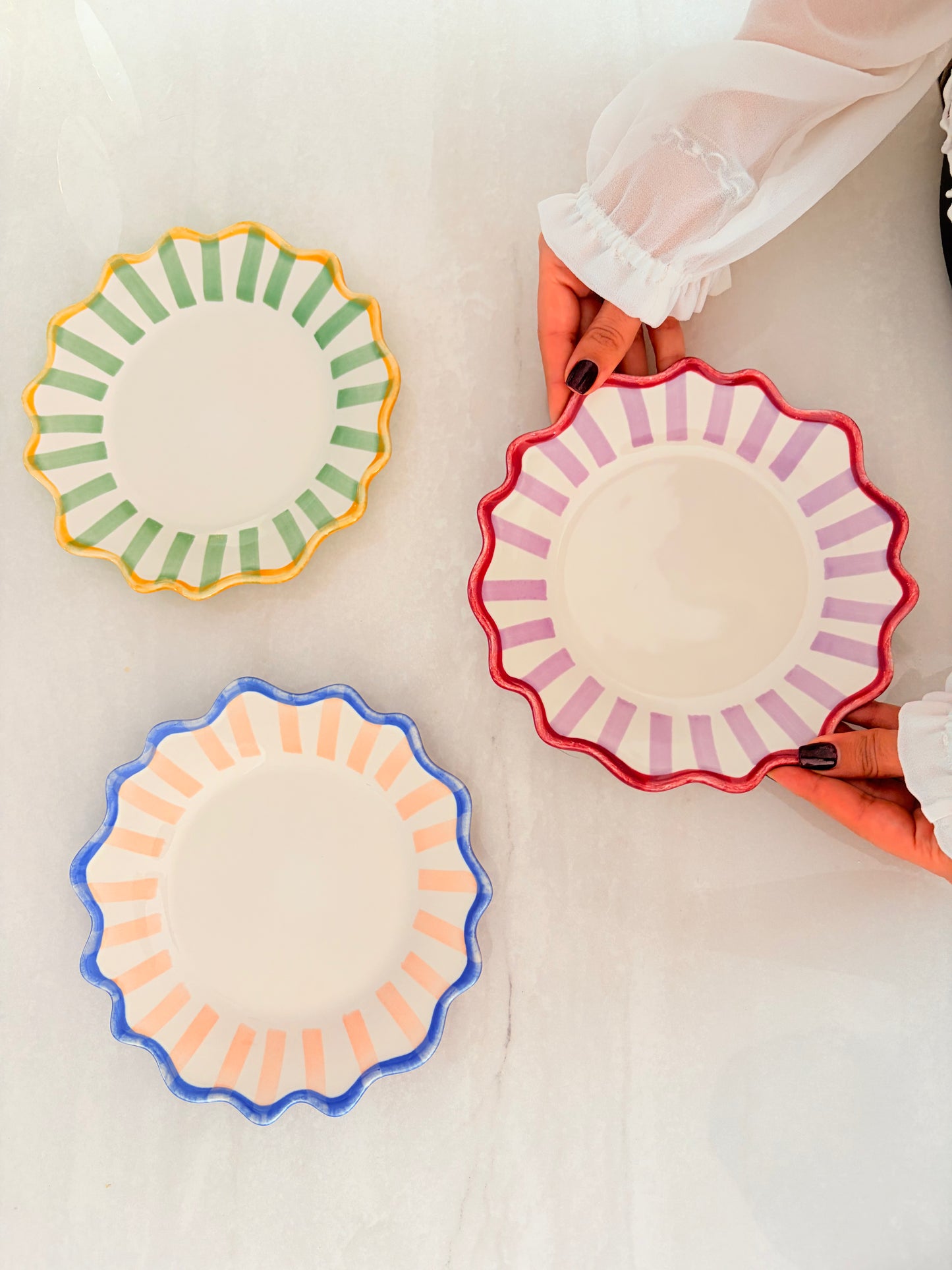 Alma Collection Ceramic Dinnerware Set of 3 – Premium Bundle | Table Bella