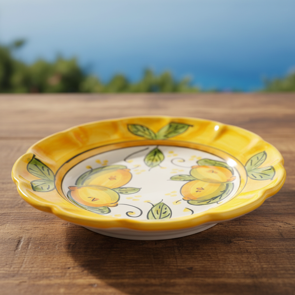 Citrina Plate Set of 4 | Italian Hand-Painted Citrus Ceramic | Amalfi Coast