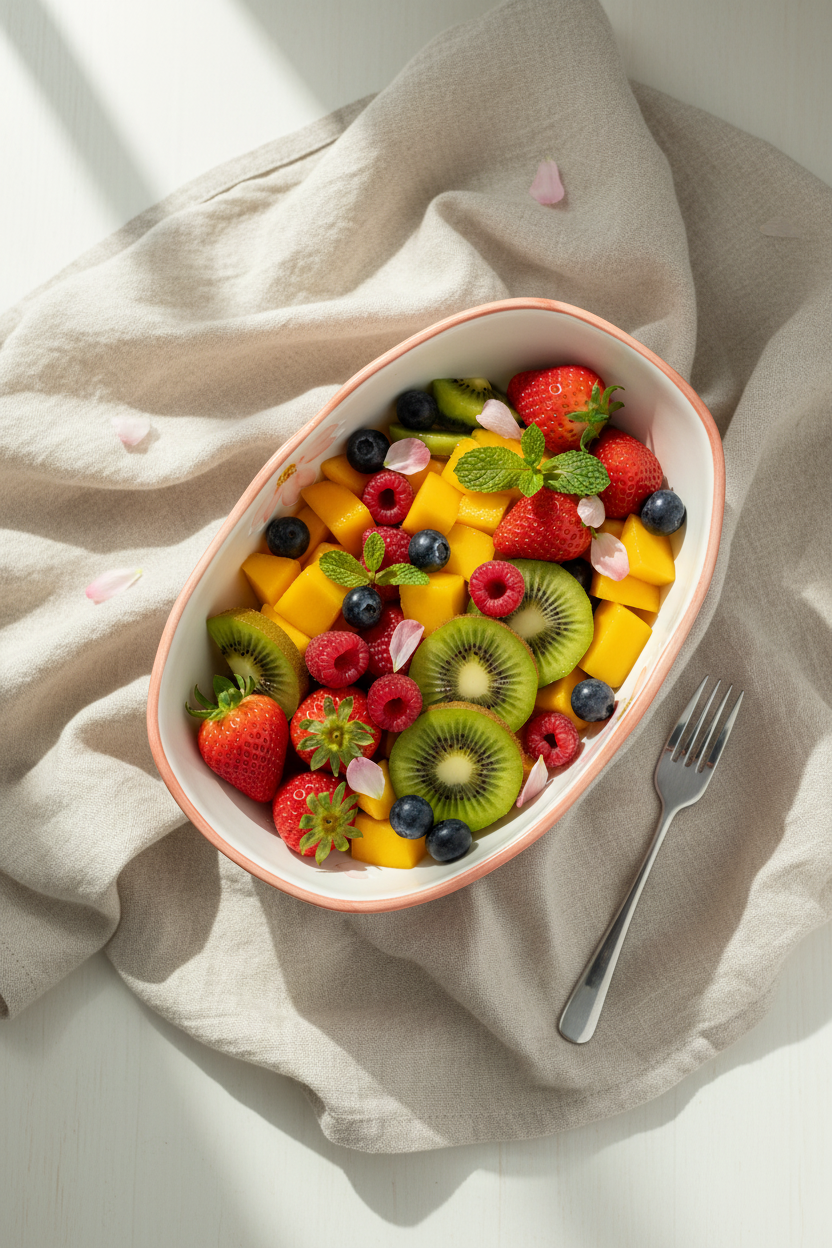 Verona Oval Salad Bowl Set Of 4| Hand-Painted Korean-Inspired Ceramic Bowl